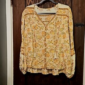 Bohemian, Festival, L, Long Sleeve Blouse